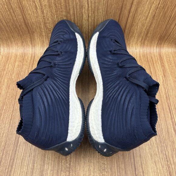 Adidas Crazy Explosive 2017 Sneakers Men 14 Basketball Low Knit Boost Shoes Navy - Picture 5 of 8